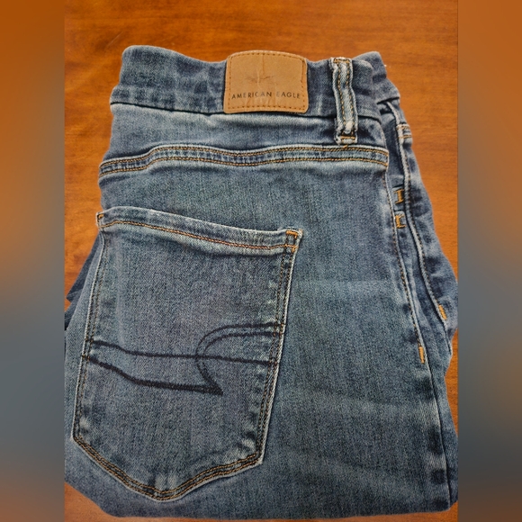 American Eagle Outfitters Blue Jeggings with Classic Denim Look - Picture 1 of 8